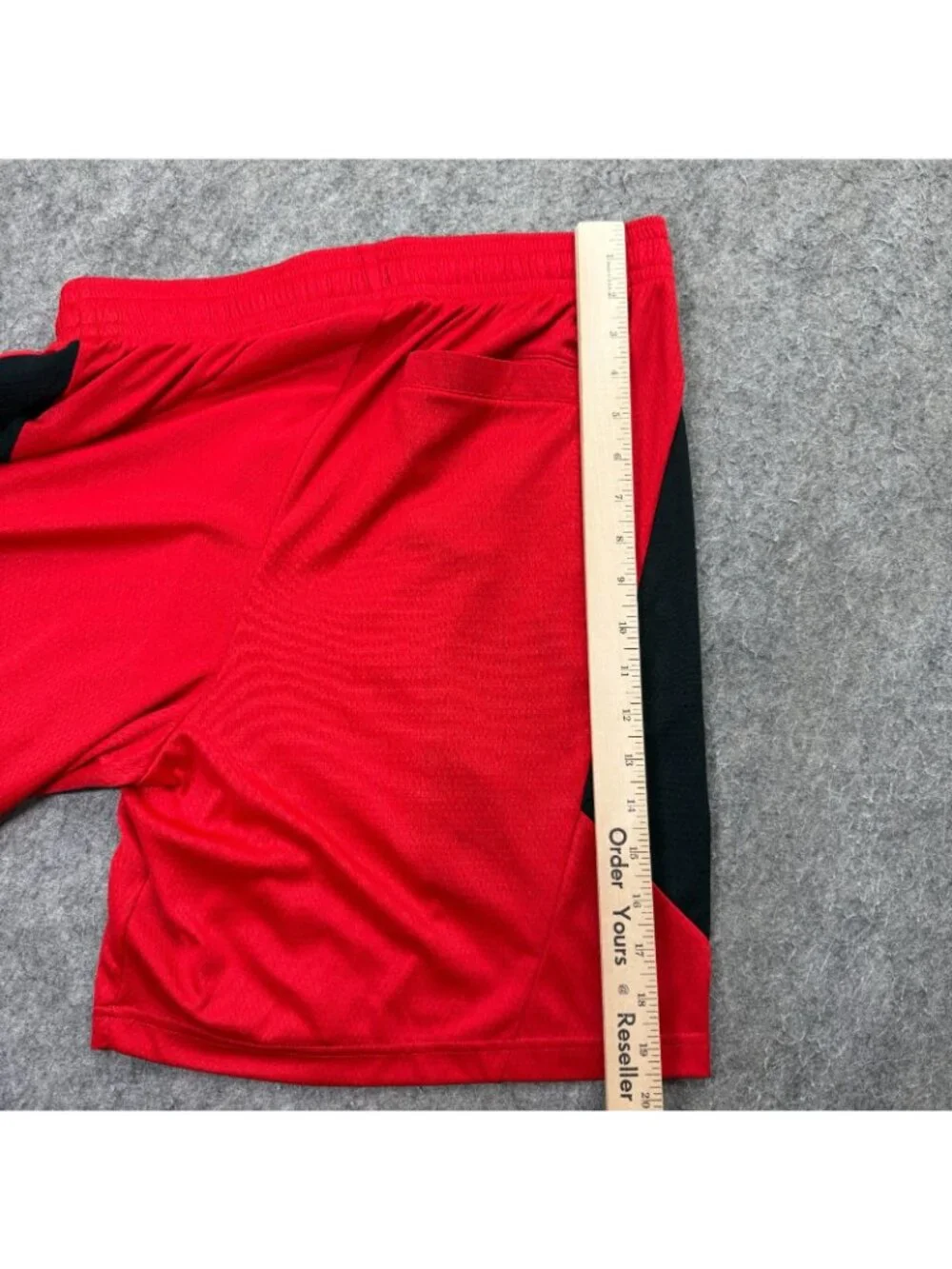 Atlanta Hawks Nike NBA Basketball Shorts Men L Red Black DRI-FIT Athletic 8"_13